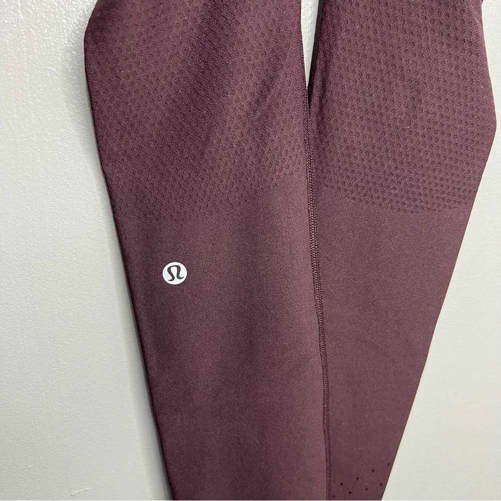 LULULEMON Plum Shadow Zoned In Tight Leggings